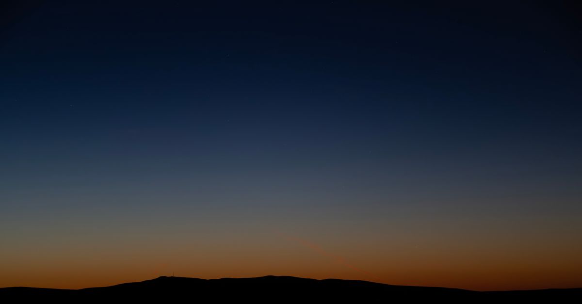 A calm, atmospheric night sky — a soothing image for what to do when you're too anxious to sleep